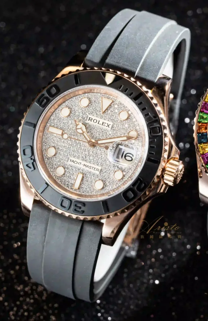 126655-0005 YACHT-MASTER 玫瑰金滿天星 勞力士加價