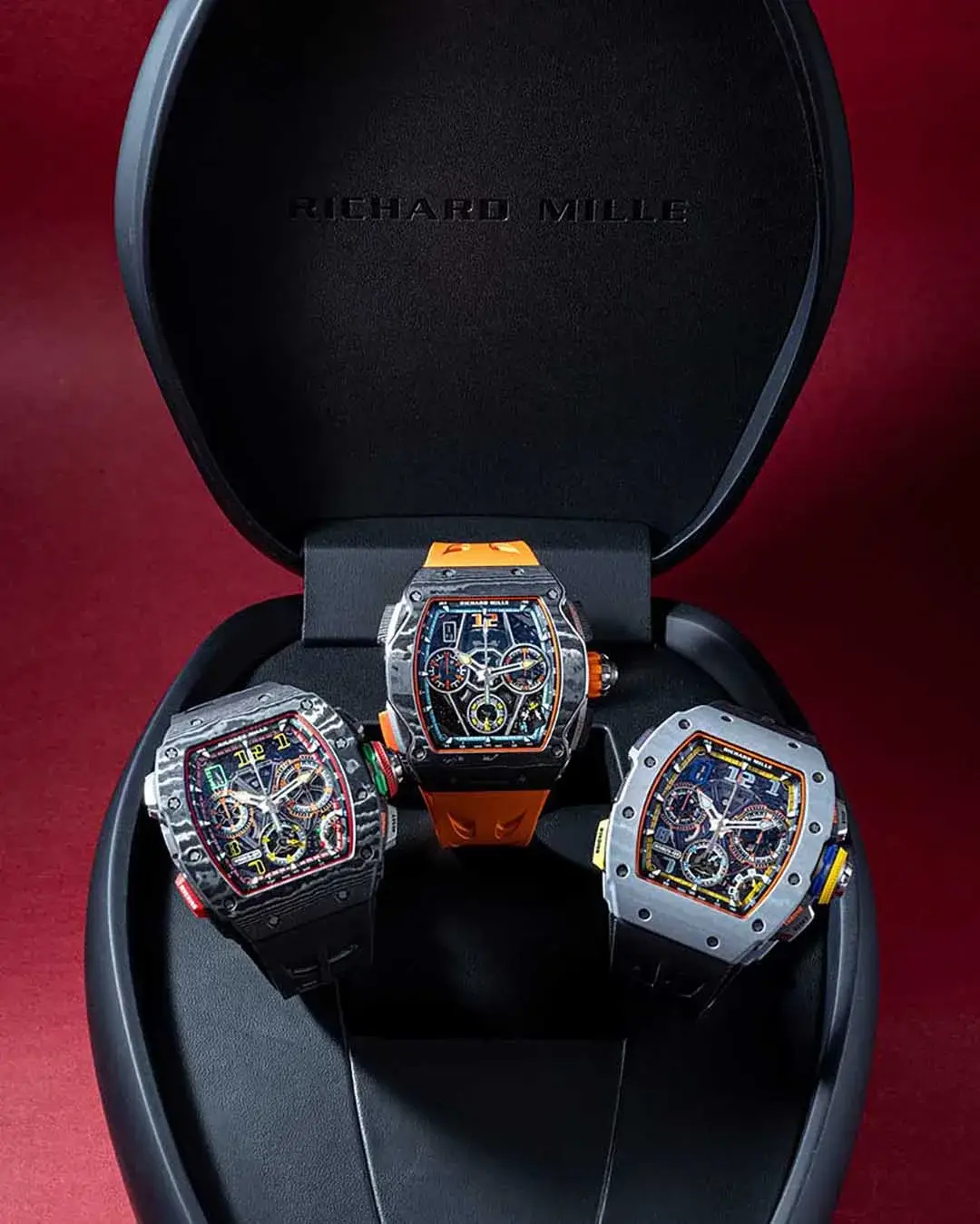 RM65-01 Black CarbonTPT + RM65-01 McLaren CarbonTPT + RM 65-01 Grey Quartz TPT