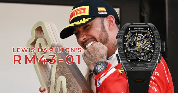 [Celebrity Collector] Lewis Hamilton Wins in Barcelona! Wears the Richard Mille RM43-01 on the Podium