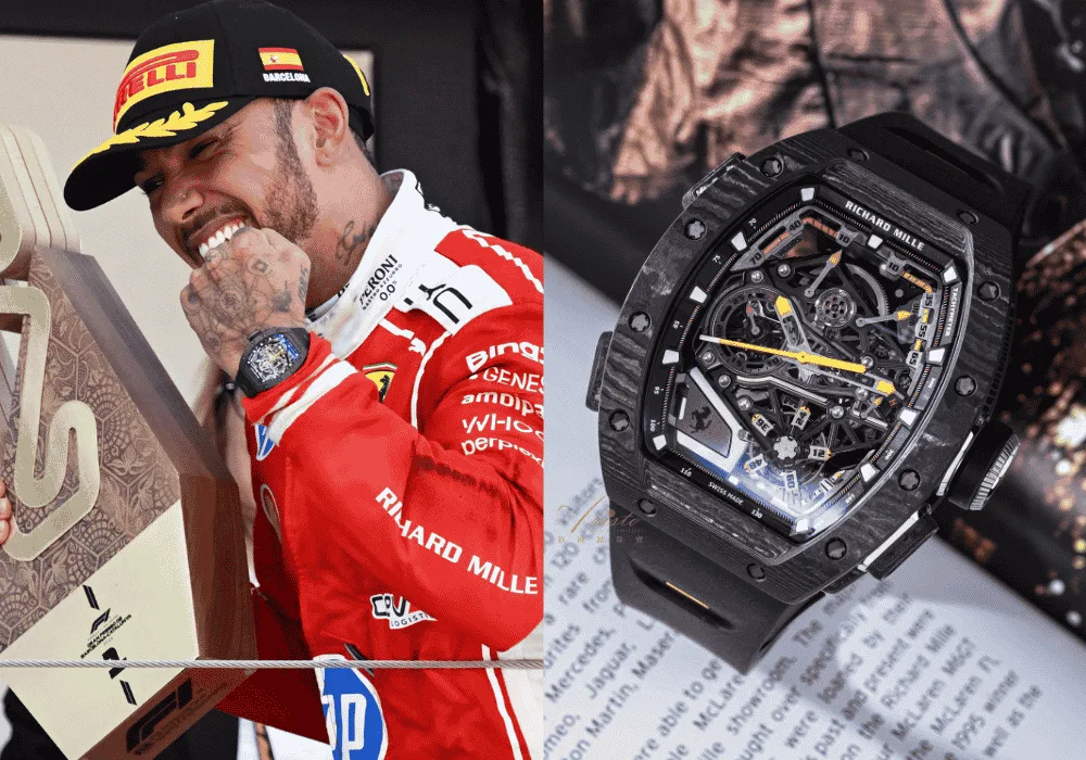 RM43-01 Ferrari 伴隨 Lewis Hamilton 登上頒獎台