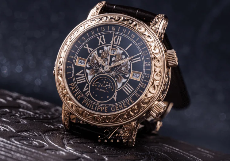 稀有 Patek Philippe Sky Moon Tourbillon Haut Artisanat Ref. 6002R-001 稀有 Patek Philippe Sky Moon Tourbillon Haut Artisanat Ref. 6002R-001